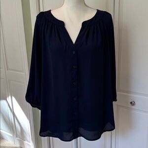 Pleione Midnight Blue Blouse